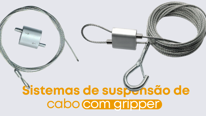 O sistema suspensão de cabo com gripper
